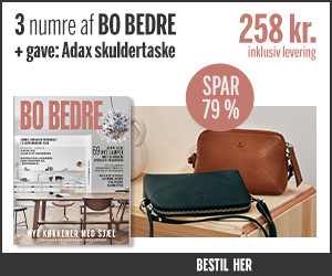 Få 5 numre af BO BEDRE + Adax skuldertaske