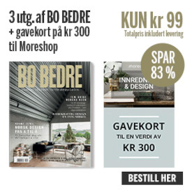 Spar 440 kr og få Bo Bedre 3 nr + gavekort til Moreshop
