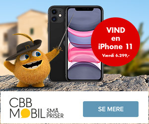 CBB spilleautomat - Spin 3 ens og vind iPhone 11 i Sort