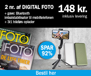 2 numre af Digital Foto + Gimbal-stabilisator +mobiloplader