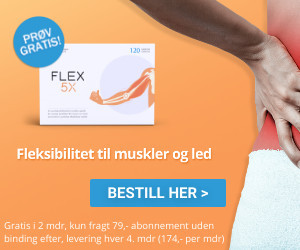 Prøv Flex 5X kosttilskud for muskler og led - Tilbud 60 dage