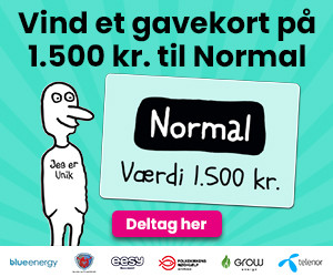 Vind et gavekort på 1.500 kr. til Normal