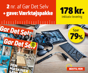 Få 2 nr af Gør det Selv + Værktøjspakke
