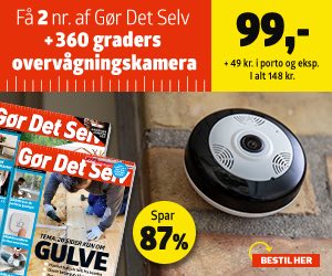 Gør det Selv 2 nr + 360 graders overvågningskamera