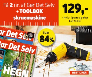 Gør Det Selv 2 nr + TOOLBOX skruemaskine