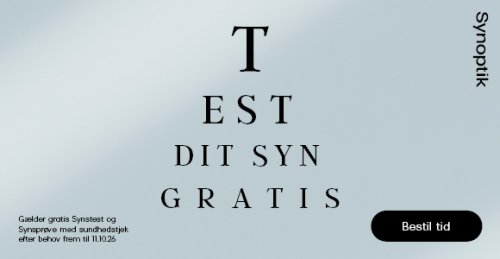 Gratis synsprøve med sundhedstjek hos Synoptik