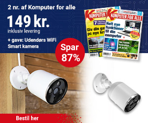 Komputer for alle 2 magasiner + Udendørs WiFi Smart kamera