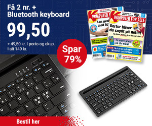 2 udgaver af Komputer for alle + Bluetooth keyboard