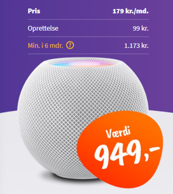 Få HomePod mini med i købet hos Oister
