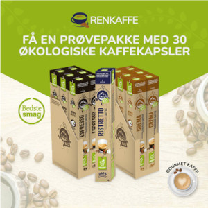 Prøv 30 gratis kaffekapsler for 0 kr + porto