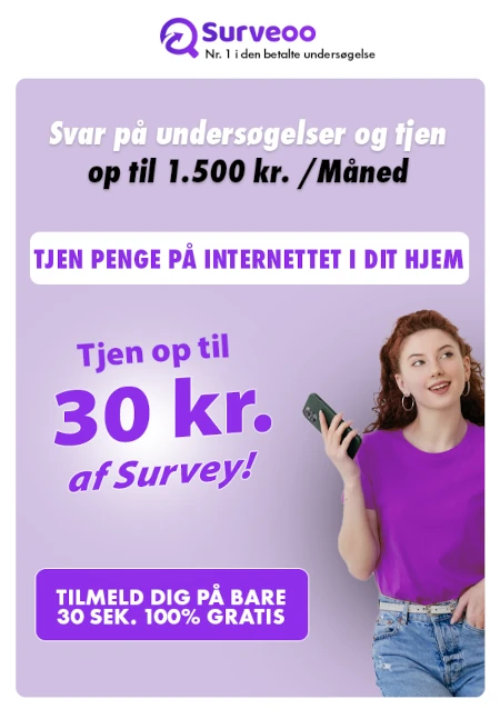Surveoo: Tjen op til 30 kr. pr. undersøgelse