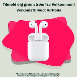 Velkommen til grøn el - velkomsttilbud: Airpods