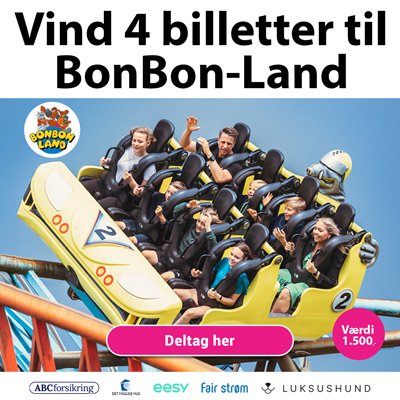 Vind 4 billetter til BonBon-Land