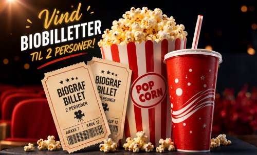 Vind gratis biografbilletter til 2 personer