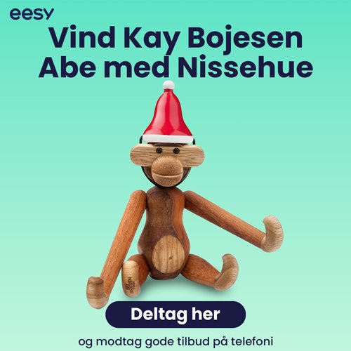 Vind en Kay Bojesen Abe med Nissehue fra eesy