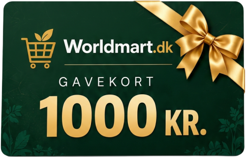 Vind et gavekort på 1.000 kr. til Worldmart