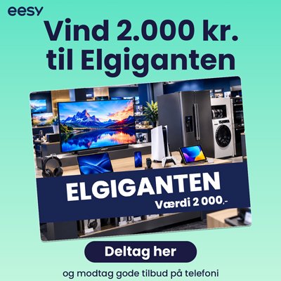 Vind et gavekort til Elgiganten på 2.000 kr. med eesy