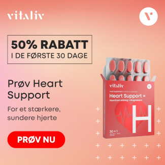 Heart Support kosttilskudd med hvidtjørn & magnesium